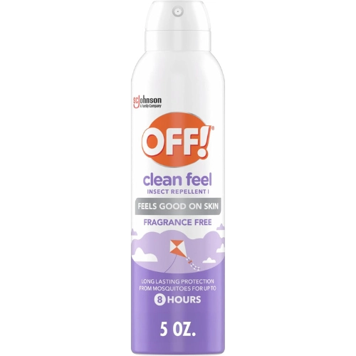 bottle of Off! clean free 8 hour insect repellent fragrance free