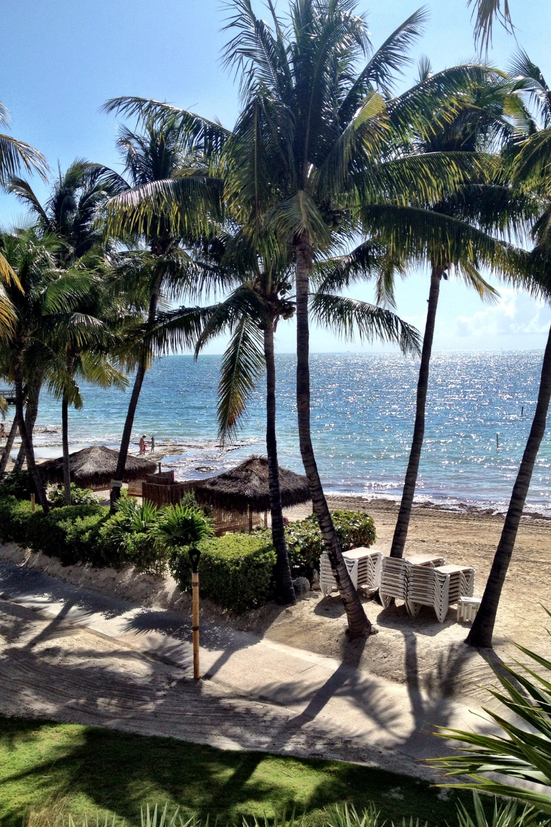 Top Florida vacation spots is Key West Florida, view of the beach from the Casa Marina Key West