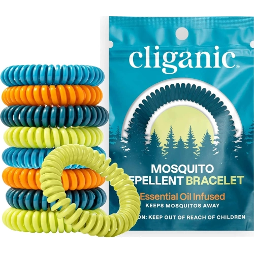 pack of mosquito repellent bracelet with essential oil infused to keep mosquitos away
