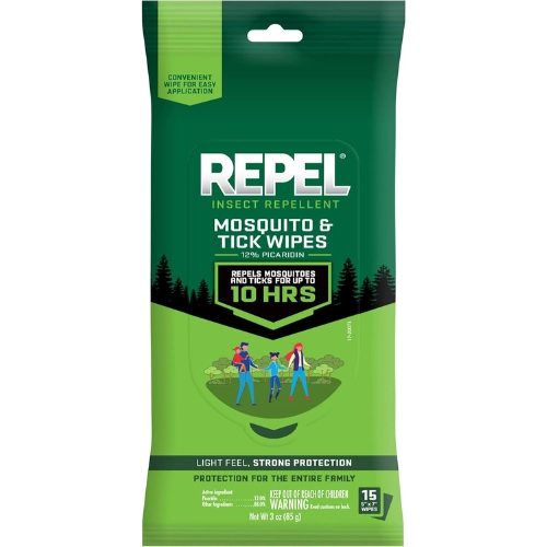 REPEL Mosquito repellent wipes pack