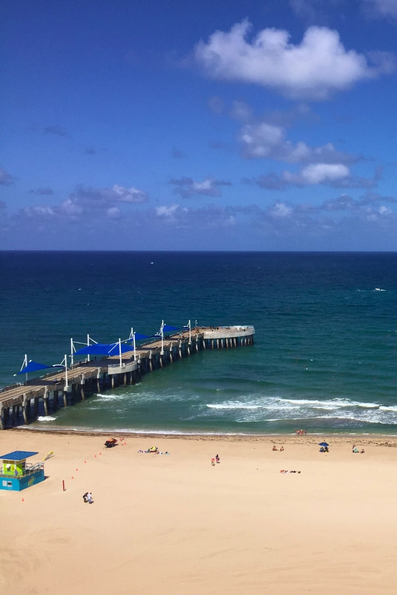 View of Pompano Beach pier in South Florida a place to go in Florida