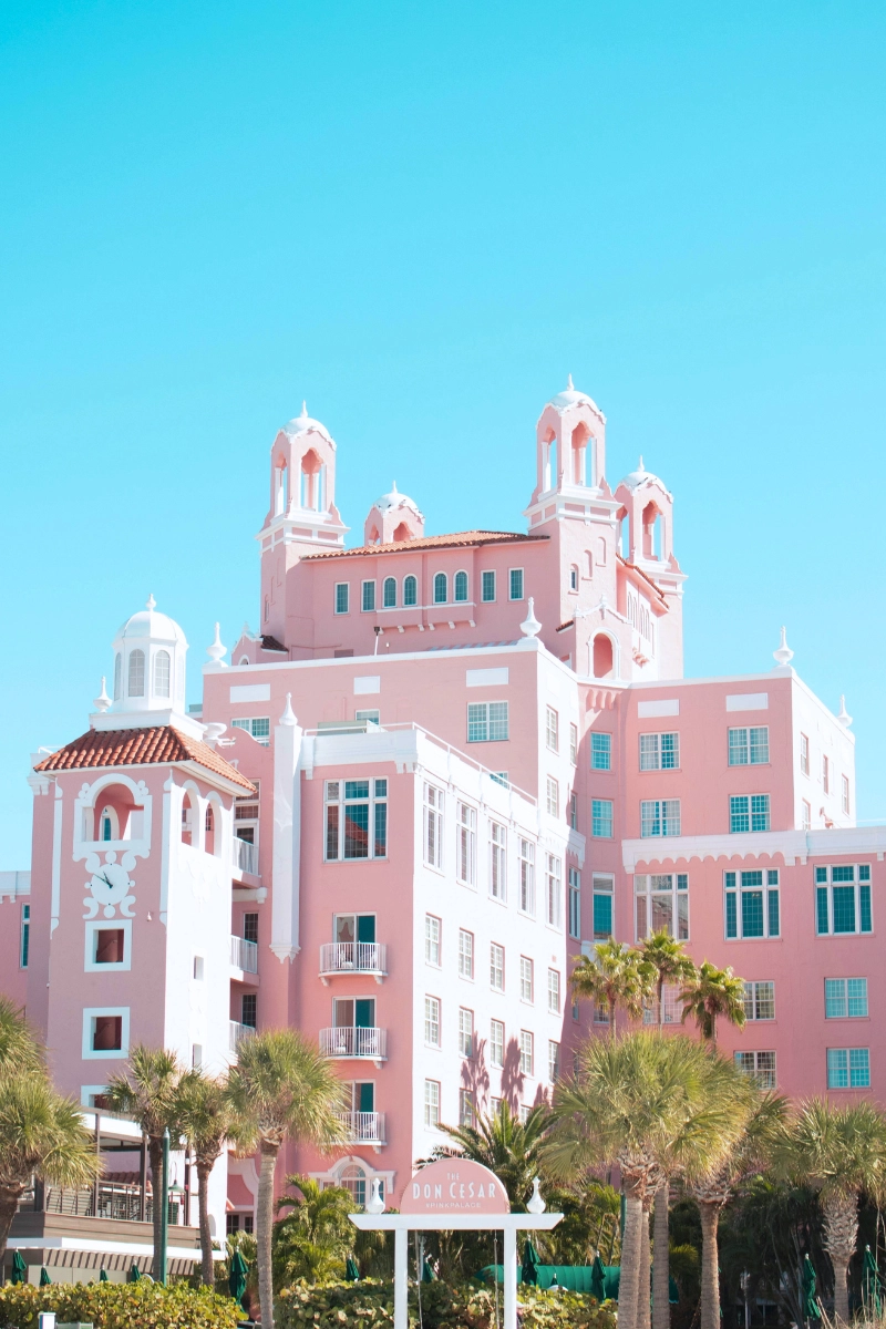 Outside view of top places to visit in Florida The Don CeSar Luxury St. Pete Beach Hotel