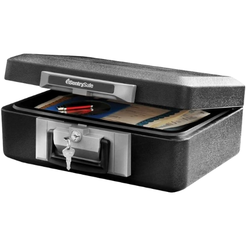 SentrySafe Fireproof Safe Box with Key Lock, Chest Safe with Carrying Handle to Secure Money for every Florida home