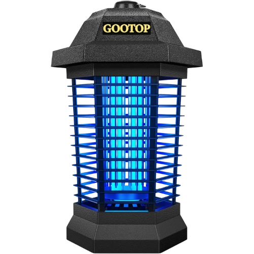 Blue with blue light GOOTOP Bug Zapper Outdoor, Mosquito Zapper, 3 Prong Plug in Electric Fly Zapper