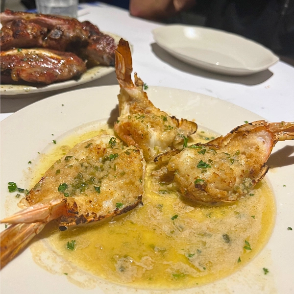 garides tou sotiri shrimp in butter secret sauce at Greek Islands Taverna authentic Greek food in Fort Lauderdale Florida