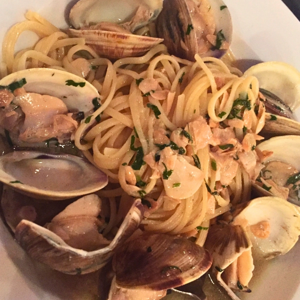 photo of linguine and white clam sauce dish at Pizza Time Caffe in Parkland Florida Italian cuisine