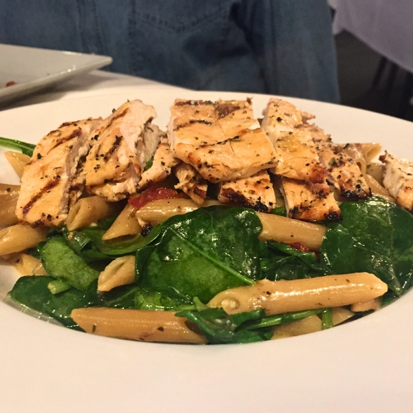 Photo of Dish of Chicken and Spinach Penne at Pizza Time Caffe in Parkland Florida Italian cuisine