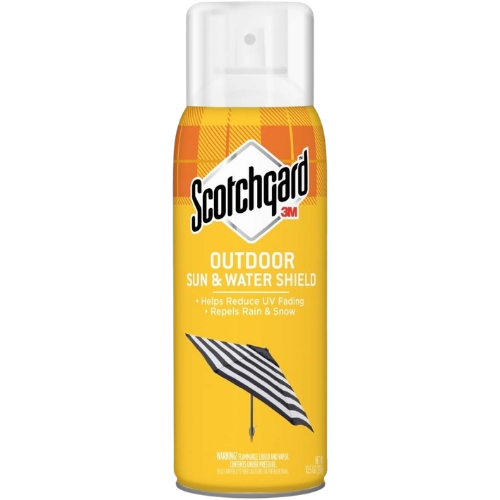 bottle of Scotchgard Sun and Water Shield, Repels Water, 10.5 Ounces a must have product for florida heat and sun