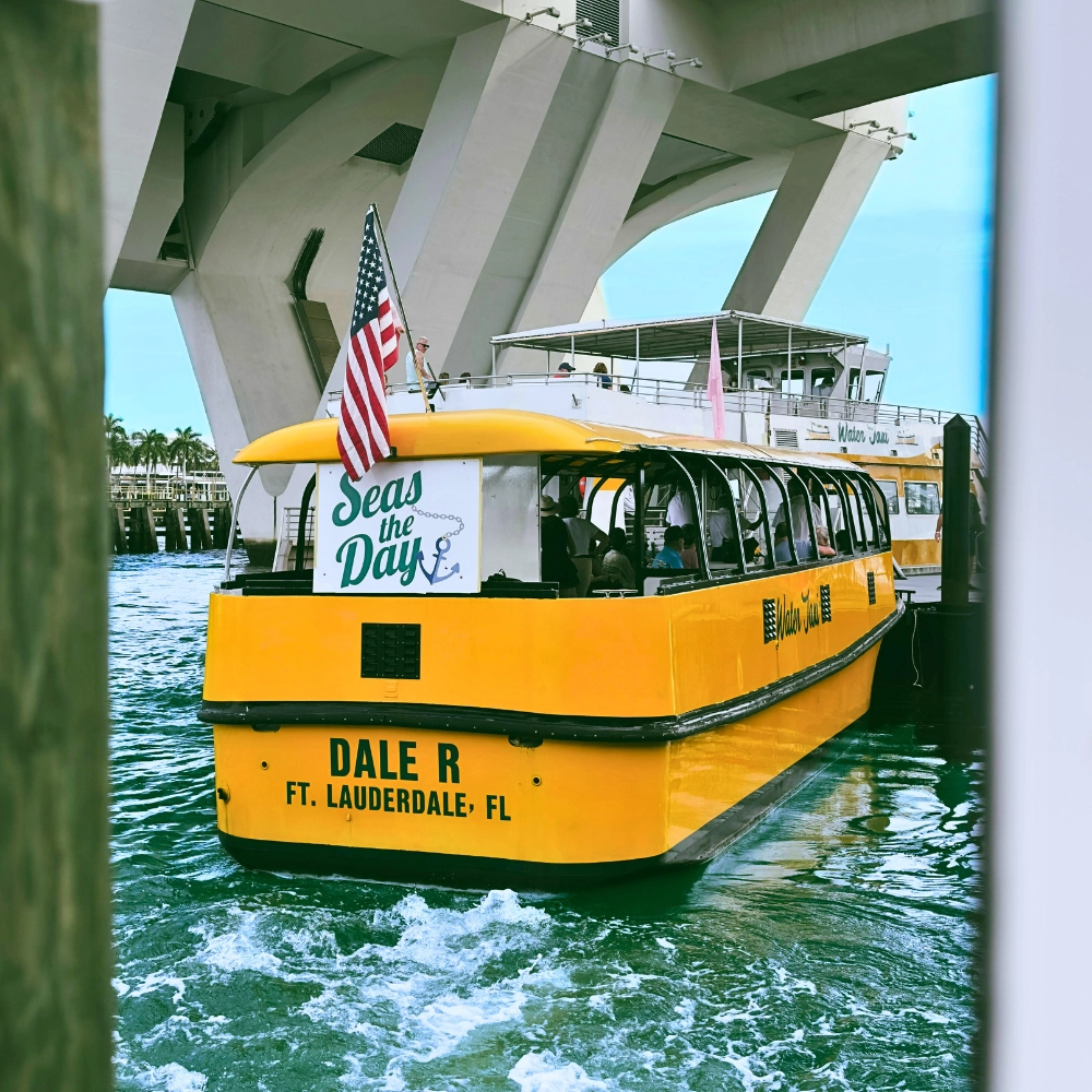 Things to do in Florida take Water Taxi All Day hop-on hop-off Fort Lauderdale Tour