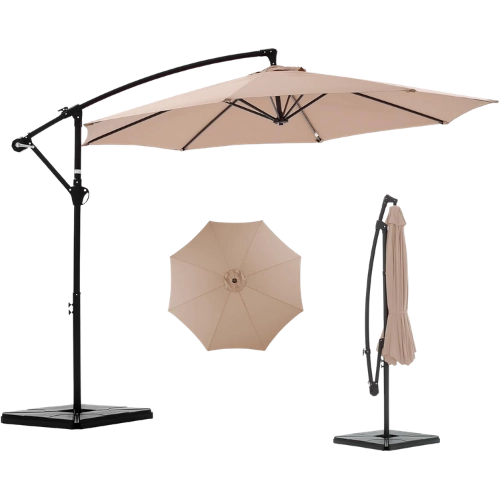 10FT Patio Umbrella, Offset Cantilever Outdoor Patio Table Umbrella, must have product for florida heat and sun