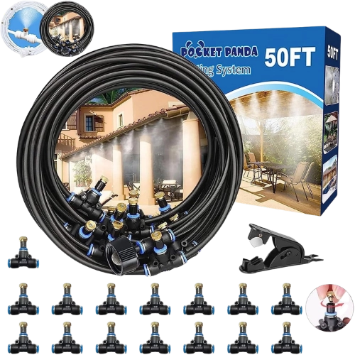 50ft Misters for Outside Patio a must have product for florida heat and sun