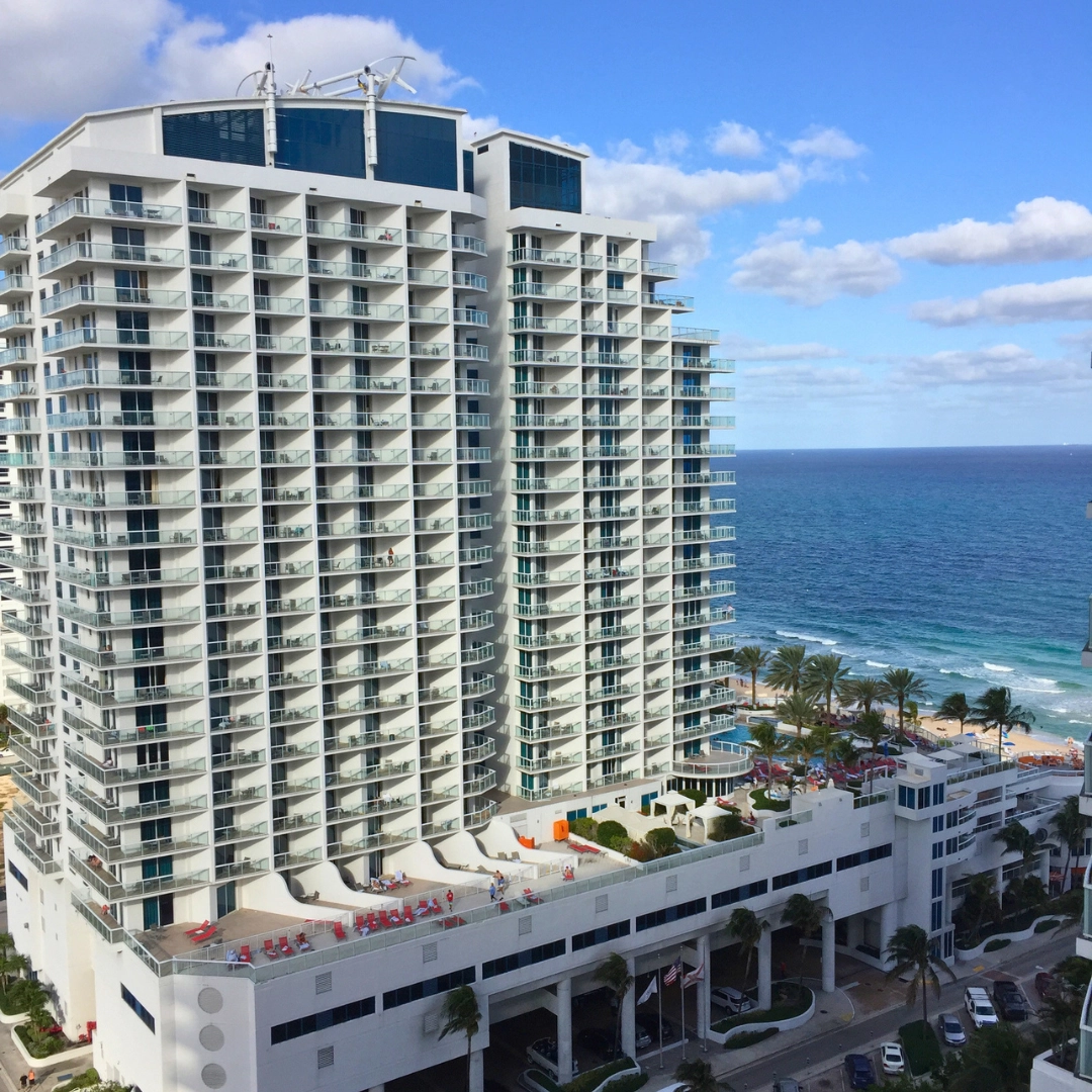 Fort Lauderdale ocean view from W Hotel in Fort Lauderdale Florida