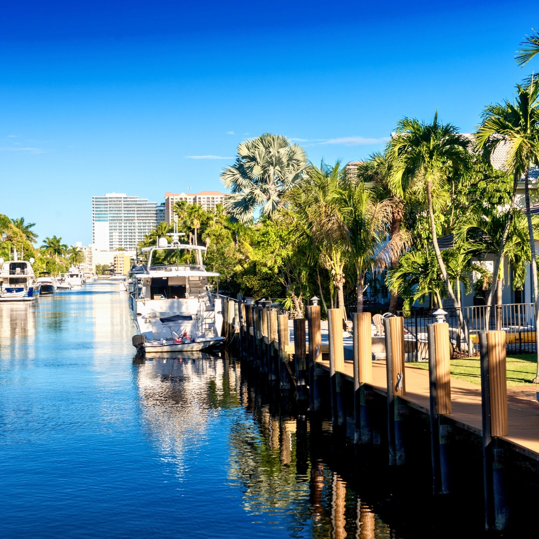 Scenic view of intracoastal in ft lauderdale Florida