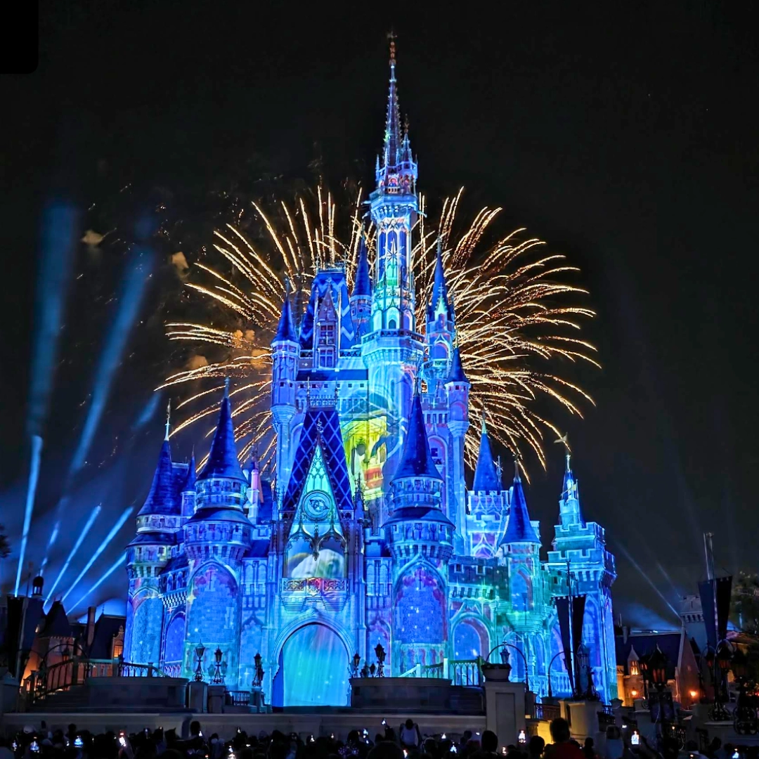 Magic Kingdom at night in Orlando Florida