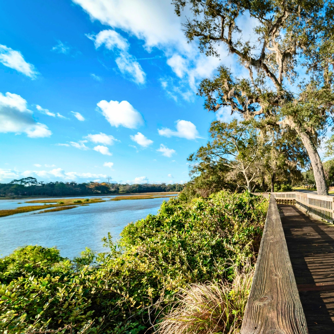 St. Augustine Florida Scenic View of Boardwalk