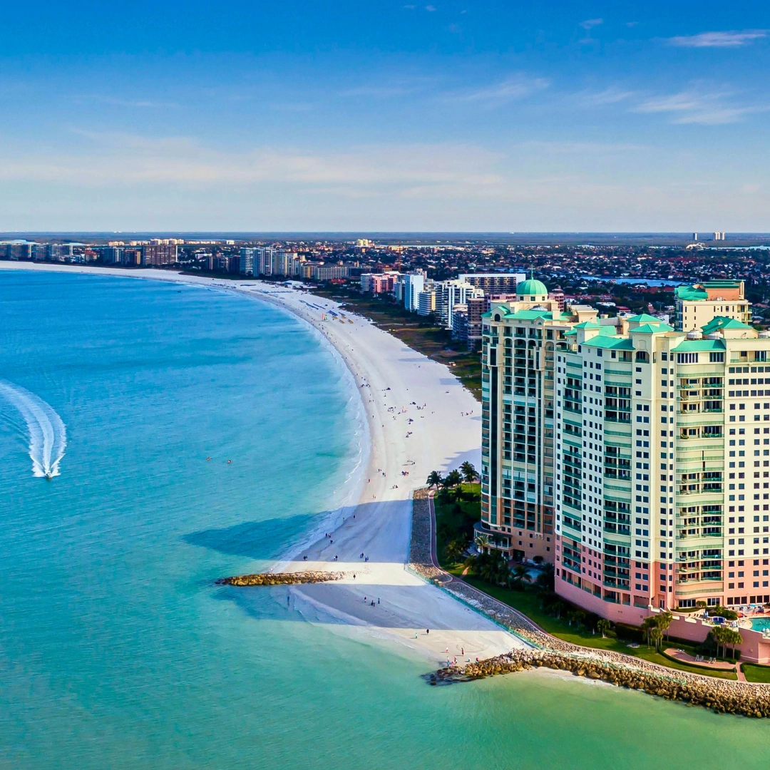 marco island aerial in Southwest Florida