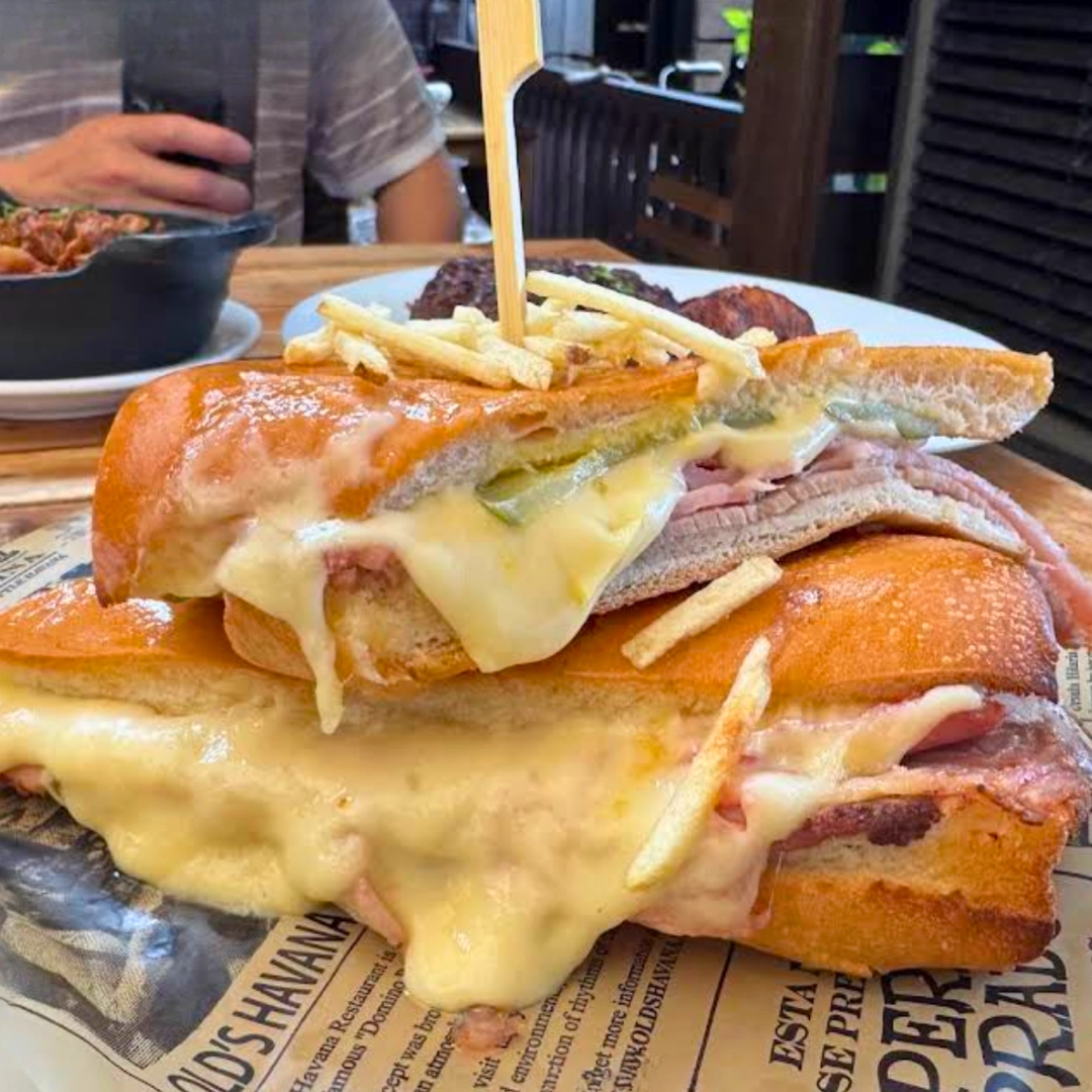 Cuban sandwich at Old Havana's in Little Havana in Miami Florida for best food