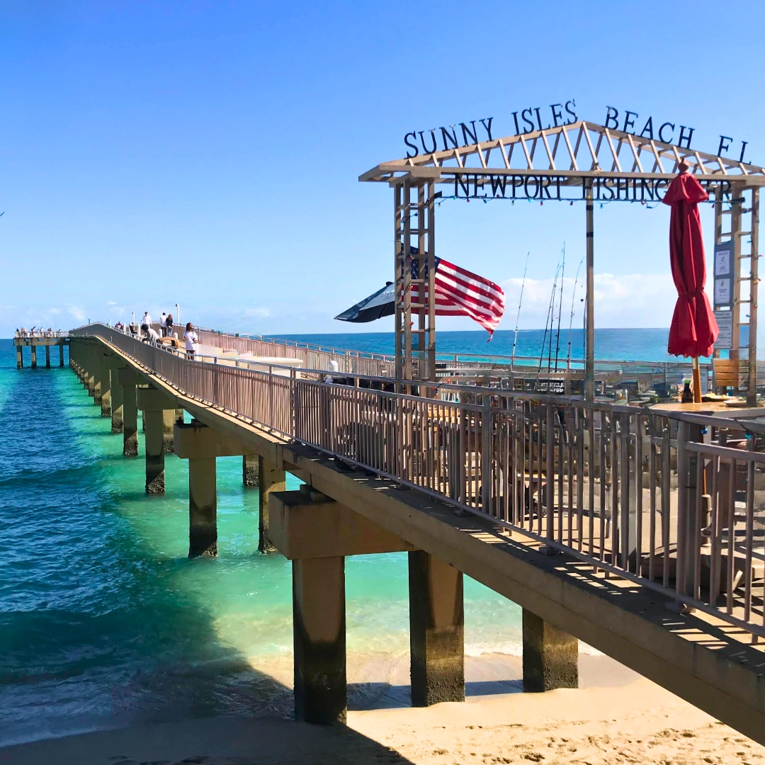 Florida Beaches Newport Fishing Pier Sunny Isles Miami